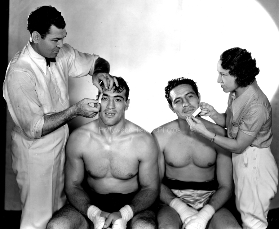 Jack Dempsey 1933 set of The Prizefighter and the Lady wm.jpg